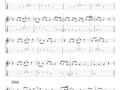 21 GUNS - Green Day - Guitar Instrumental (PDF)