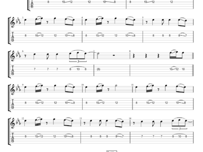 Bad Liar - Anna Hamilton - Guitar Instrumental (PDF)