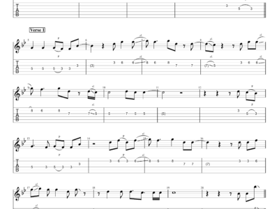 Beautiful Things - Benson Boone - Guitar Instrumental (PDF)
