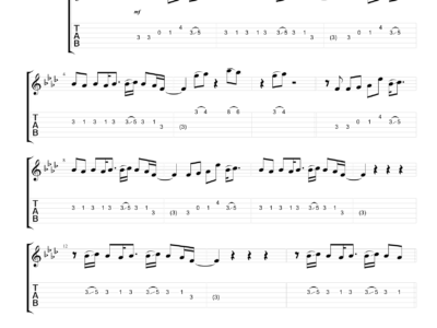 Boulevard Of Broken Dreams - Green Day - Guitar Instrumental (PDF)