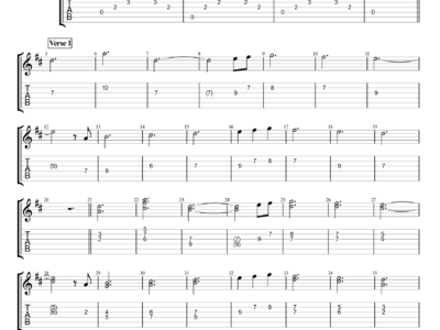 Can't Help Falling In Love With You - Elvis Presley - Guitar Instrumental (PDF)