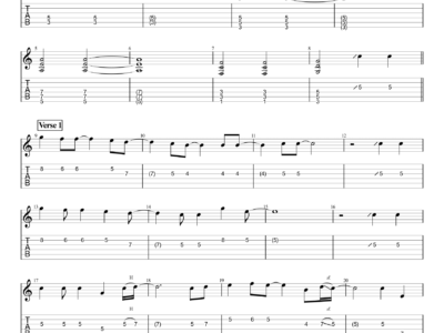 DUKA - Last Child - Guitar Instrumental (PDF)