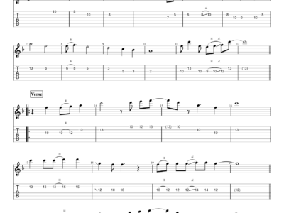 Dear God - Avenged Sevenfold - Guitar Instrumental (PDF)