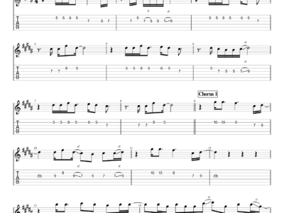 Don't Cry - Guns N' Roses -Guitar Instrumental (PDF)