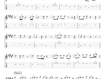 HAPPIER - Olivia Rodrigo - Guitar Instrumental (PDF)