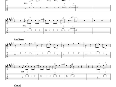 Hold On - Justin Bieber - Guitar Instrumental (PDF)