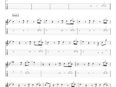Hymn For The Weekend - Coldplay - Guitar Instrumental (PDF)