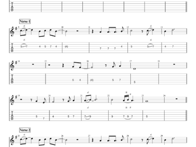 I Started A Joke - Bee Gees - Guitar Instrumental (PDF)