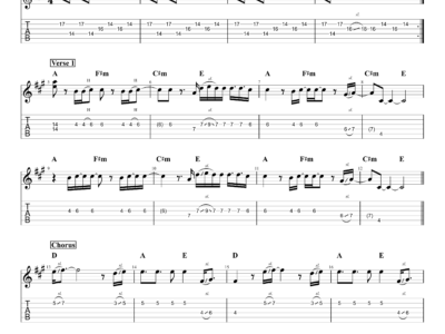 In My Place - Coldplay - Electric Guitar (PDF)