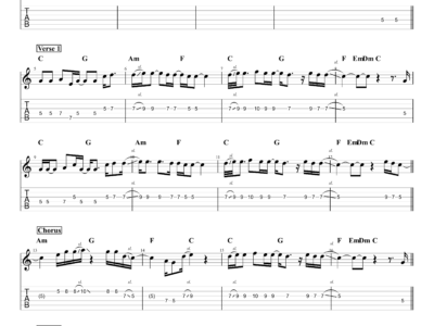 Let It Be - The Beatles - Electric Guitar (PDF)