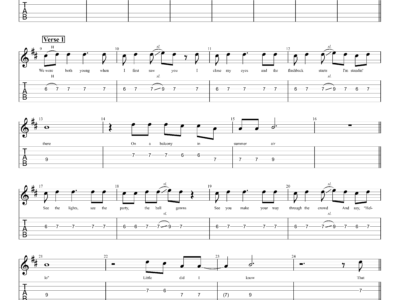 Love Story - Taylor Swift - Guitar Instrumental - (PDF)