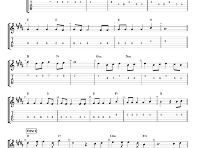 Memories - Maroon 5 - Guitar Instrumental (PDF)