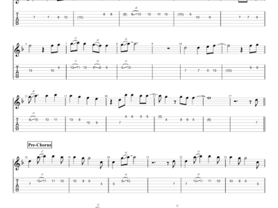 Slipping Through My Fingers - ABBA - Guitar Instrumental (PDF)