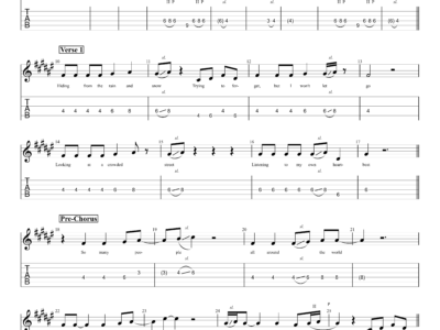Take Me to Your Heart - MLTR - Guitar Instrumental (PDF)
