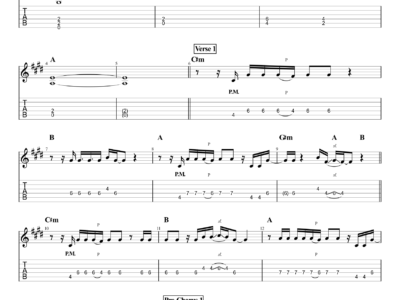 Always - Bon Jovi - Guitar Instrumental (PDF)