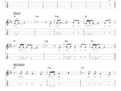 I Think They Call This Love - Elliot James Reay  - Guitar Instrumental - Lyrics (PDF)