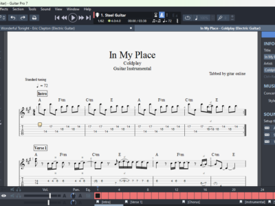 In My Place - Coldplay - Electric Guitar (GPX)