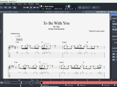 To Be With You - Mr. Big - Guitar Instrumental (GPX)