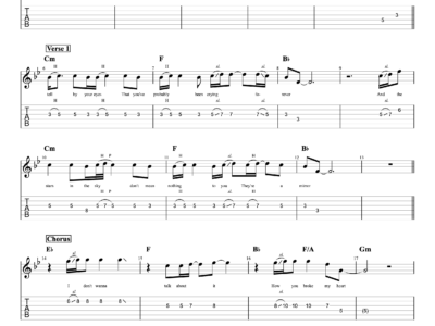 I Don't Want To Talk About It - Rod Stewart - Electric - Lyrics (PDF)