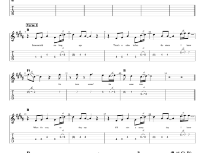 Have You Ever Seen The Rain - Rod Stewart - Lyrics (PDF)