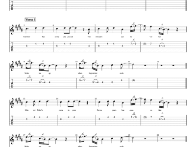 Wake Me Up When September Ends - Green Day + Lyrics (PDF)